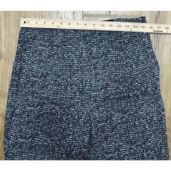 Express Pants Women's Size 8 Ankle High Rise Black White Print Pockets New - Picture 4 of 11